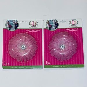 Locker Lookz Magnetic Pink Rhinestone Flowers